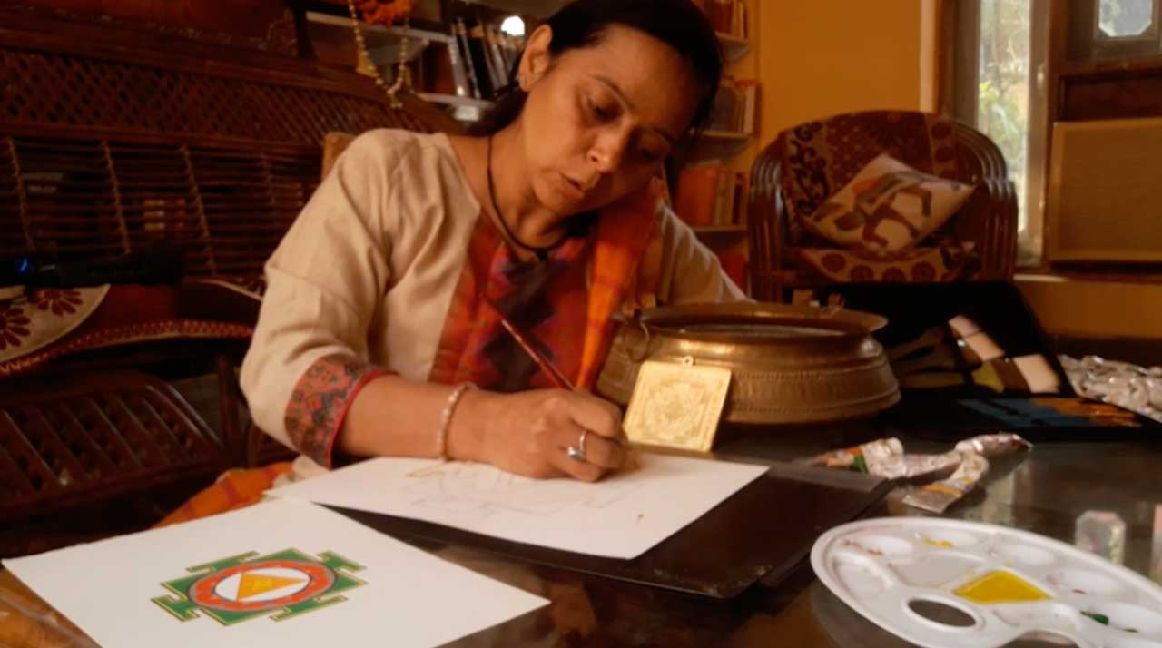 relativelylocal - multimedia production - short form video - yantra painting course promo video for YogAnga Retreat at Sri Santosh Puri Ashram, with Mandakini Puri