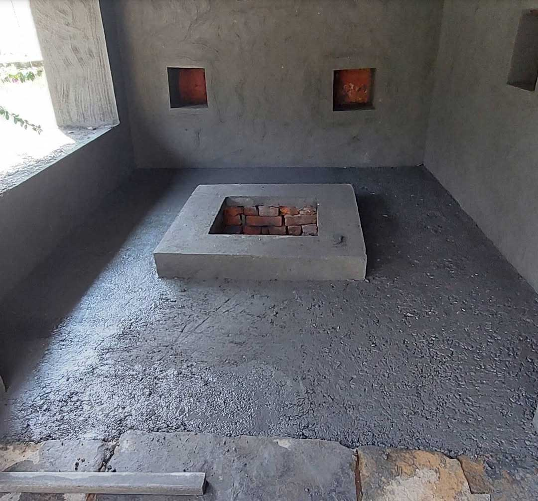 renovating the dhuni at Uma Giri Kutir, Taptkund Mahadev Mandir, Sailing, Bageshwar District, Uttarakhand, India. sustainable construction projects, renovations, relativelyLocal Nikol Giri, Nicole Jaquis, www.relativelylocal.com