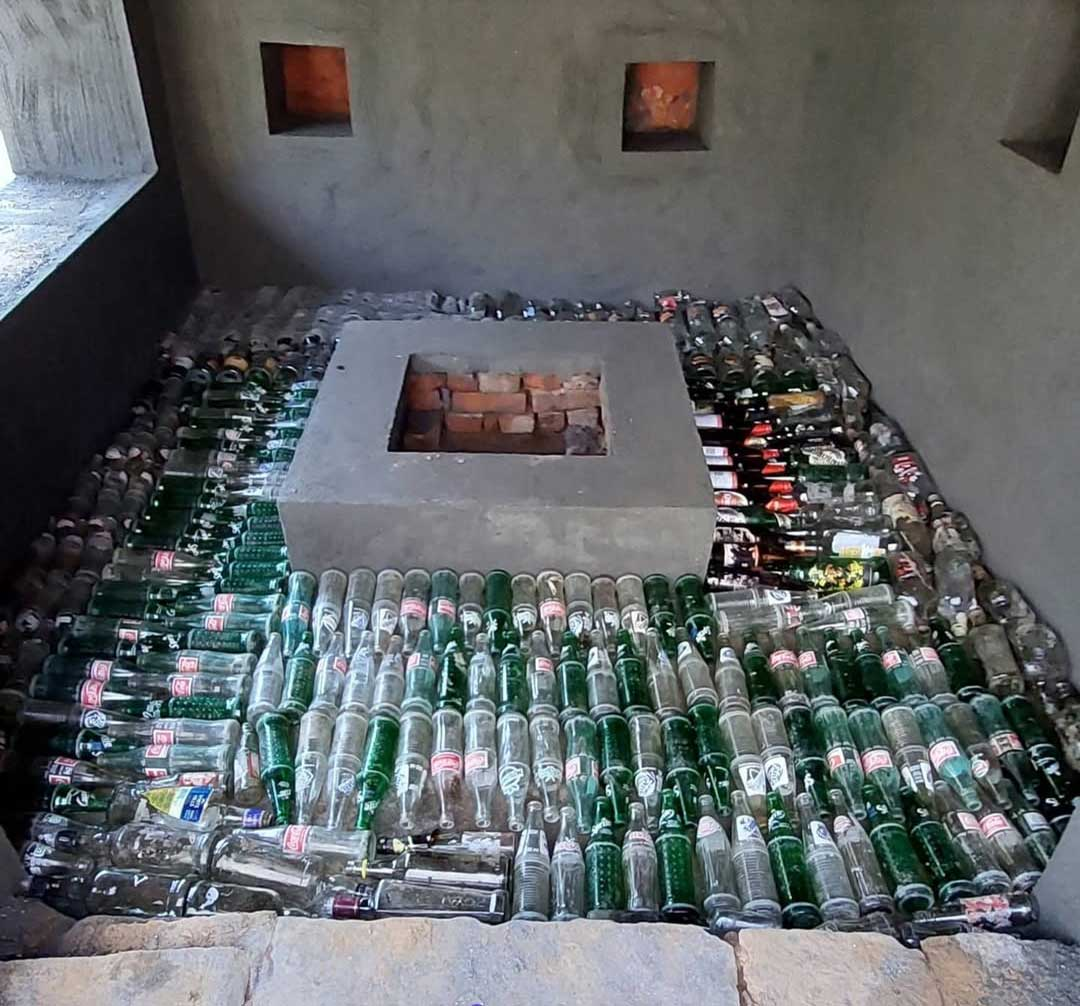 dhuni at Uma Giri Kutir, Taptkund Mahadev Mandir, Sailing, Bageshwar District, Uttarakhand, India. sustainable construction projects, renovations, relativelyLocal Nikol Giri, Nicole Jaquis, www.relativelylocal.com